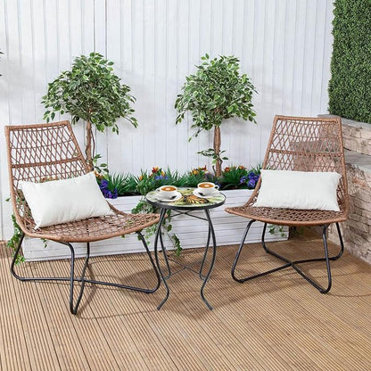 VCUTEKA Patio Side Table Outdoor Accent Table Small Mosaic Table Coffee Table End Table Porch Table Indoor Outdoor Round Glass Balcony Bistro Plant Stands Yellow Butterfly 14 inches