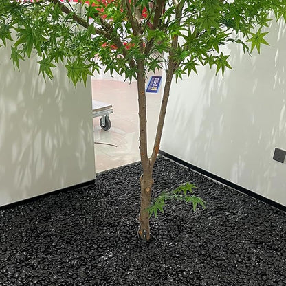 FANTIAN 5 Pounds Black Natural Decorative River Pebbles – 2-3 Inch Black Polished Decorative Pebbles for Garden Landscaping, Home Décor, Outdoor Paving River Rocks, Rocks for Painting