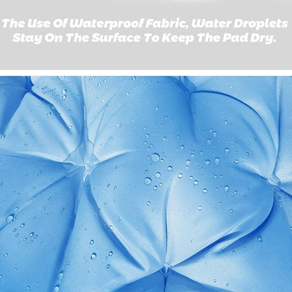 Replacement Cushions for Swing, Swing Cushions 3 Seater Replacement, Waterproof Thicken Washable Pad Cushion for Outdoor Indoor Furniture Swing Patio (Sky Blue, 40x71 inch)