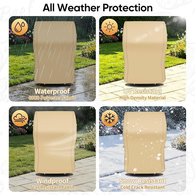 NEXCOVER Grill Cover, 30 Inch Waterproof BBQ Cover, 600D Heavy Duty Gas Grill Cover, Fade Resistant, Rip Resistant Barbecue Cover for Weber,Brinkmann, Char Broil, Holland, Jenn Air