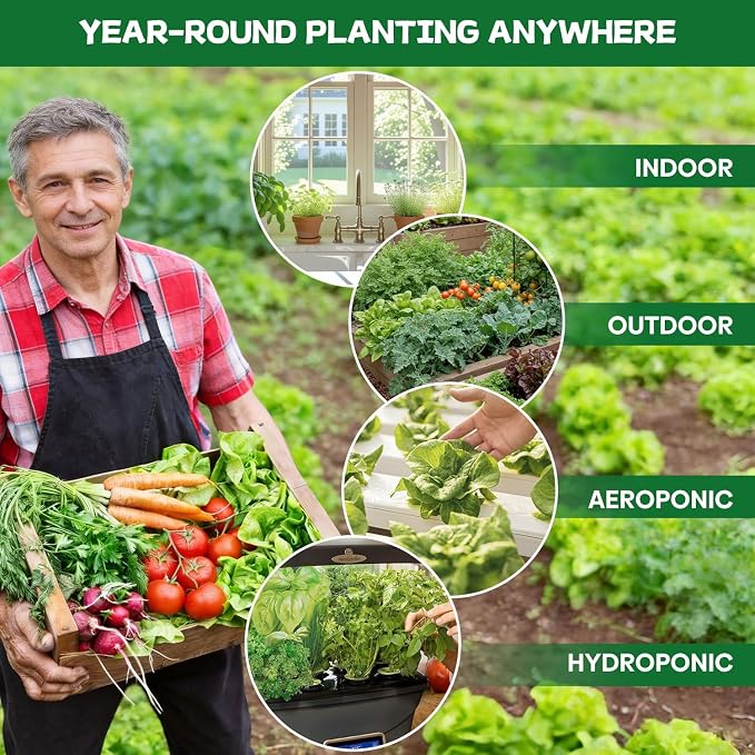 Groundio 40,000+ Heirloom Seeds Kit, 37 Vegetable Seeds Variety Pack - Non GMO for Planting Vegetables, Fruit and Herbs, Outdoor Garden Seeds for Planting Gift for Mother, Women, Mom, Friend