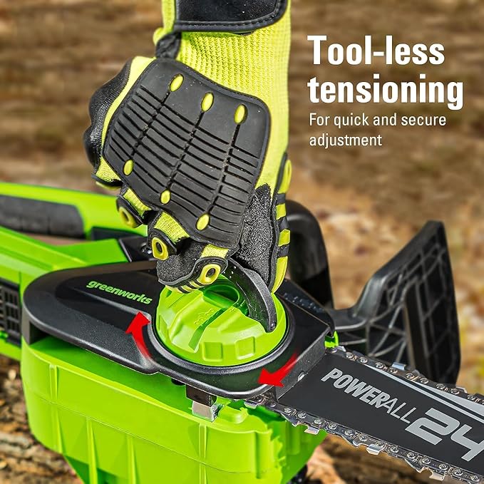 Greenworks 24V 10" Cordless Compact Chainsaw (Great For Storm Clean-Up, Pruning, and Firewood / 125+ Compatible Tools), Tool Only