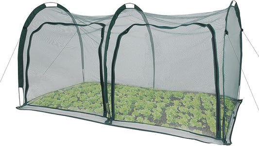 Flexible Net Grow Tunnel - Garden Greenhouse Mesh Covers Growhouse Cloche for Protecting Fruit Vegetables Plants Cultivation from Animals(2M)