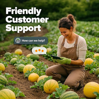 HOME GROWN Melon Seeds Variety Pack 5 Heirloom Vegetable Seeds, Watermelon Cantaloupe Honeydew Sugar Baby & Melon, High Germination for Planting Home Garden Indoors