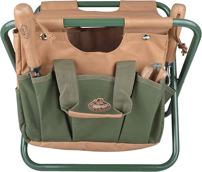 Esschert Design Canvas Tool Bag and Stool Carry-all