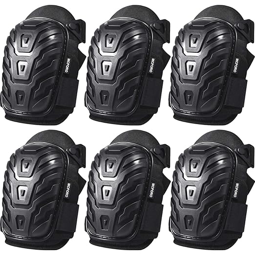 Professional Knee Pads for Work – Breathable Heavy Duty Construction Pads With Foam Padding for Construction, Gardening, Flooring with Adjustable Non-Slip Straps (3)