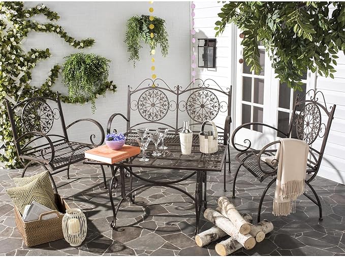 SAFAVIEH 4 Piece Outdoor Collection Sophie Patio Set