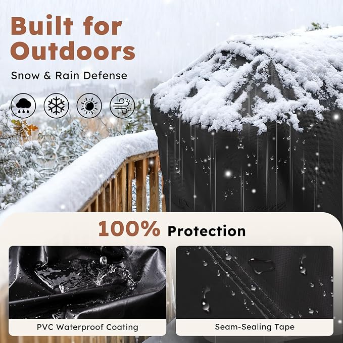 MR. COVER Grill Cover 48 Inch for Weber Spirit 200 Series, 600D BBQ Cover for Weber Grill Cover- Outdoor Covers Waterproof Heavy Duty for Weber Spirit II 200 Series, Spirit 200, Spirit II E210