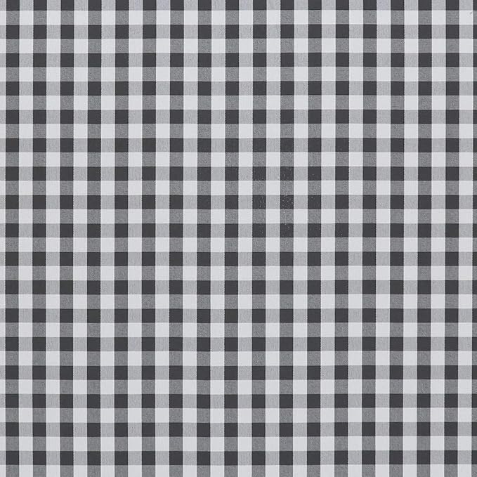 RSH DECOR: Deep Seating Cushion with Pillow Back | 25” x 25” Seat | Water and Fade-Resistant Spun Fabric | Outdoor Chair Cushion Set for Patio Furniture | Dawson Pewter Black Plaid