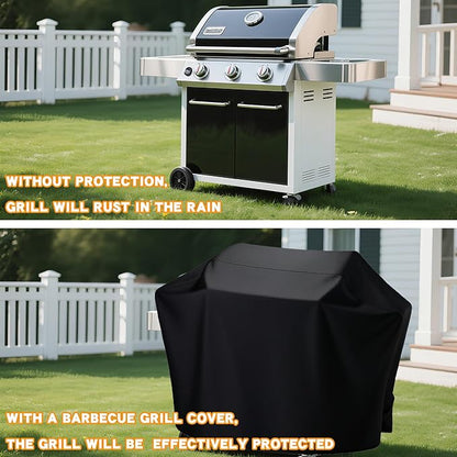 40 Inch Grill Cover, Waterproof BBQ Cover for 36-40 Inch Gas Grill, 420D Oxford Fabric UV Resistant Outdoor Barbecue Cover with Storage Bag, fits Weber Nexgrill Char-Broil