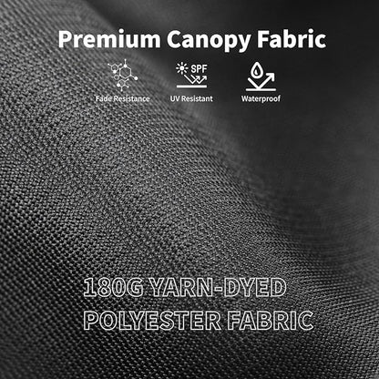 9FT Solar Umbrella 32 LED Lighted Patio Umbrella Table Market Umbrella w/Tilt and Crank, UV-Resistant Outdoor Umbrella for Pool, Garden, Deck, Gray