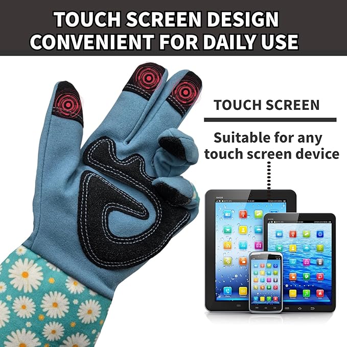 Long Gardening Garden Gloves,Thorn-proof&Puncture Resistance Rose Cactus Gauntlet Glove for Gardener,Gifts