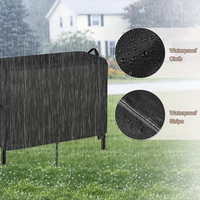 Stove Cover for VIVOHOME 2-Burner Propane Gas Stove, 31inch Outdoor Stove Covers Waterproof Heavy Duty for 2 Burners Camping Stoves-31”L x 18" W x 34" H