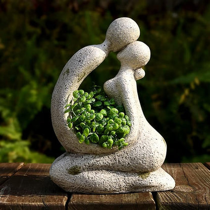 Unique Planters for Indoor Outdoor Plants Head Face Planter Pot Large Succulent Planters Flower Vase with Drainage Hole Around You