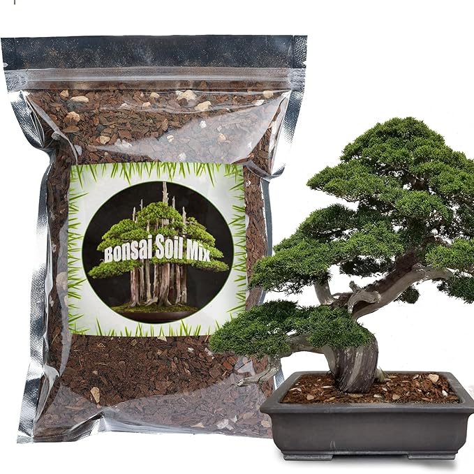 Doter Bonsai Soil Mix Ready to Use (4qt), Premium Fast Draining Organic All Purpose Potting Mix for All Varieties of Bonsai