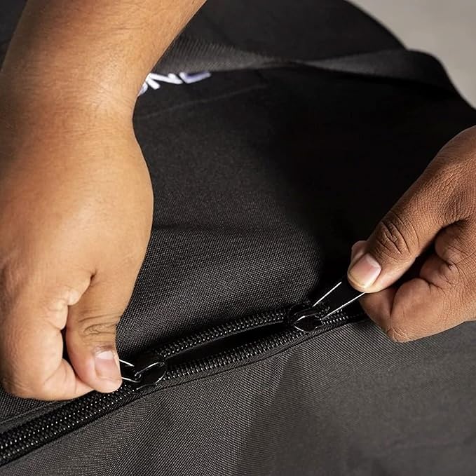 Blackstone Tabletop Griddle w/Hood Carry Bag, 5510, Portable BBQ Grill Griddle Carry Bag for Travel - 600D Heavy Duty Weather-Resistant Cover Accessories, Black, 22 inch