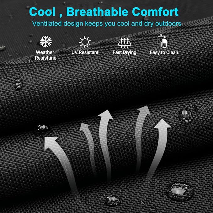ABORON Tanning Chair, 5-Position Padded Folding Chaise Lounge | 5-position folding chaise lounge supports 500 lb and has a removable cushion and pillow for sunbathing, poolside or patio.