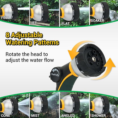 TheFitLife Garden Hose 25 ft - Heavy Duty 25ft Non-Expandable Water Hose, No Kink, Lightweight, Easy Control, Ideal for Patios, Small Yards, Daily Watering, 1/2 id x 25 feet