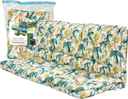 Replacement Cushions for Swing, Swing Cushions 3 Seater Replacement, Waterproof Thicken Washable Pad Cushion for Outdoor Indoor Furniture Swing Patio (Clover Green, 40x63 inch)
