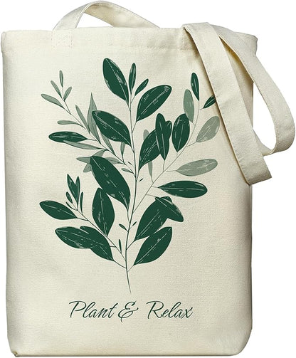 itgowisa Canvas Tote Bag for Women, Tote Bag with Zipper Inner Pocket, Zippered Canvas Bag for Shopping Work Grocery Everyday