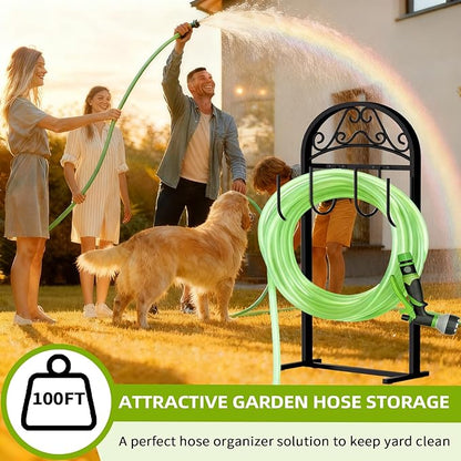 Garden Hose Holder，2-Pack Freestanding Hose Holder Heavy Duty Hose Hanger,Sturdy Hose Stand for Lawn & Yard Hose Storage Rack