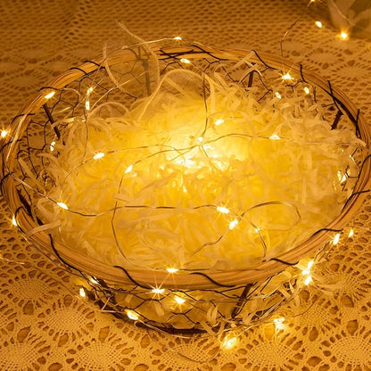 Solar String Lights for Outside,2 Pack 66FT 200 LEDs Solar Fairy Lights,Waterproof 8 Modes Button Outdoor String Light for Patio Garden Backyard Tree Wedding Christmas,Silver Wire,Warm White