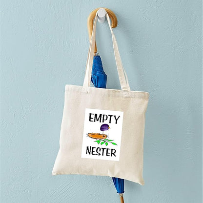 CafePress EMPTY NESTER Tote Bag Natural Canvas Tote Bag, Reusable Shopping Bag