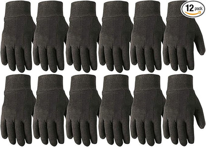 Wells Lamont Versatile Work Gloves Lightweight, Durable, Comfortable Jersey Basic, 12-Pair Bulk Pack, Large (506LZ)