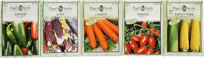 Premium 30 Variety Vegetable Seeds! All Seeds are Heirloom, 100% Non-GMO!