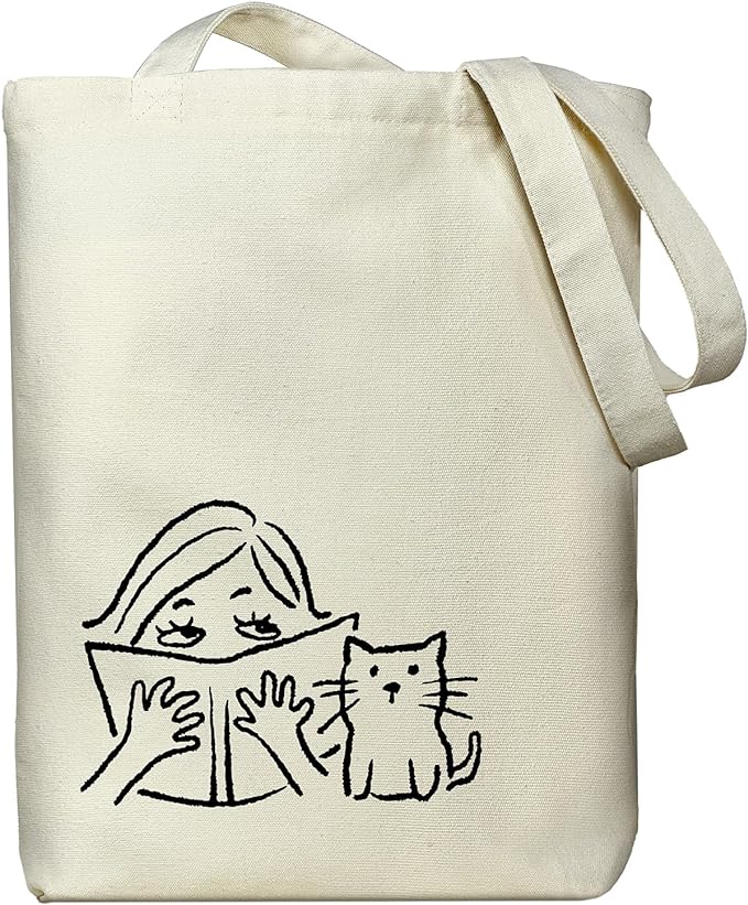 itgowisa Canvas Tote Bag for Women, Tote Bag with Zipper Inner Pocket, Zippered Canvas Bag for Shopping Work Grocery Everyday