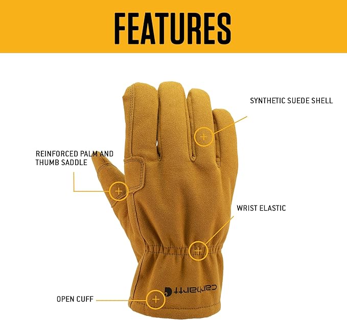 Carhartt Men's A553 Leather Fencer Glove