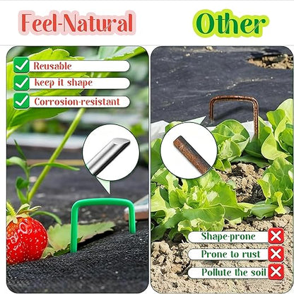 Feel Natural 10 Pcs Plant Protectors from Animals,9.25"x9.45"Heavy Duty Chicken Wire Cloches for Plants,Metal Mesh Garden Covers for Outdoor Plants,Strawberry&Seedling,Keep Rabbits Squirrels Cats Out
