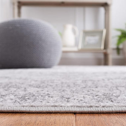 Safavieh Adirondack Collection Runner Rug - 2'6" x 6', Light Grey & Dark Grey, Oriental Medallion Design, Non-Shedding & Easy Care, Ideal for High Traffic Areas in Living Room, Bedroom (ADR108C)