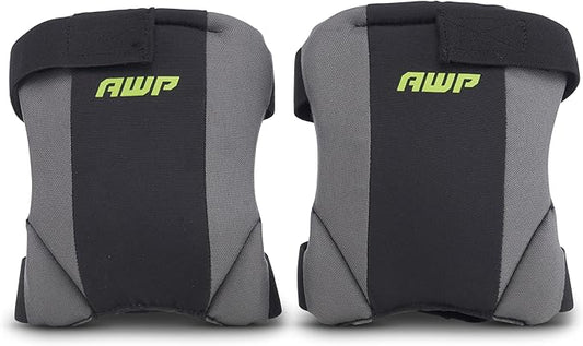 AWP Low-Profile Fabric Cap Work Knee Pads | Non-Marring Non-Scratching All-Day Comfort Knee Pads | One Size