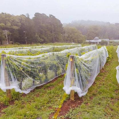 Garden Insect Netting for Raised Beds Extra Large Fruits Tree Netting Pest Barrier White Ultra Fine Mesh Row Bed Covers Net for Vegetable Fruit Protection from Insect Bird Animals(15 x 50 ft)