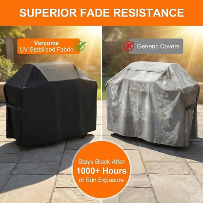 Heavy Duty Grill Cover for Recteq Backyard Beast 1000 & 1200, for Rec Tec Deck Boss 590/800 RT-590/RT-800 Wood Pellet Grill, Waterproof & Fade Resistant Outdoor BBQ Grill Cover