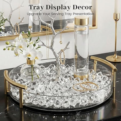 DomeStar Fake Ice, 150PCS Fake Diamonds, Plastic Diamonds Acrylic Rocks Vase Fillers for Centerpieces Wedding Party Table Scatter Food Display