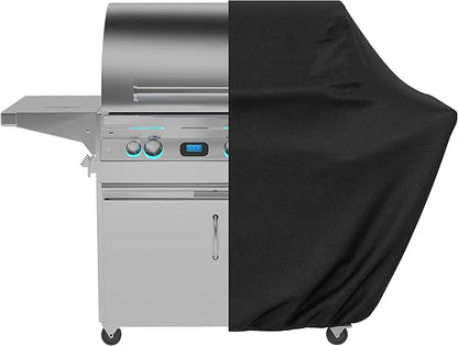Amazon Basics Gas Grill Barbecue Cover for Outdoor, Waterproof, Anti-UV, Durable Heavy Duty, 60 inch, Medium, Black