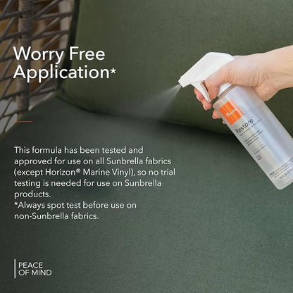 Sunbrella Restore Fabric Protector | Water-Repellent Spray for Outdoor Fabrics | Easy Use, Non-PFAS | Protect & Restore Upholstery | 16 fl oz