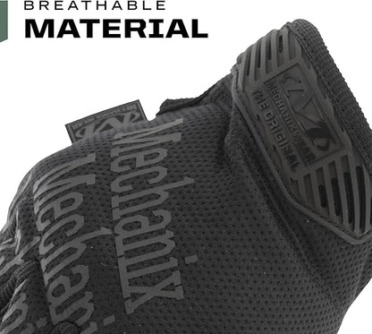 Mechanix Wear Original Tactical Glove - High Performance Anti-Slip Grip Safety Gloves - Impact Resistant & Touchscreen Capable - Small - Covert Black