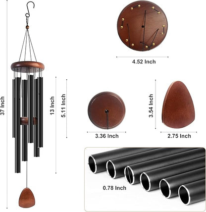 Wind Chimes for Outside, 37 inch Large Metal Wind Chimes Outdoor (10)