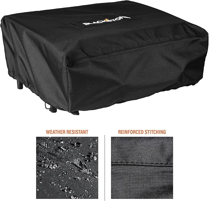 Blackstone 1724 22” Tabletop Griddle Cover for griddles without a hood or hard cover, Weather Resistant, Black