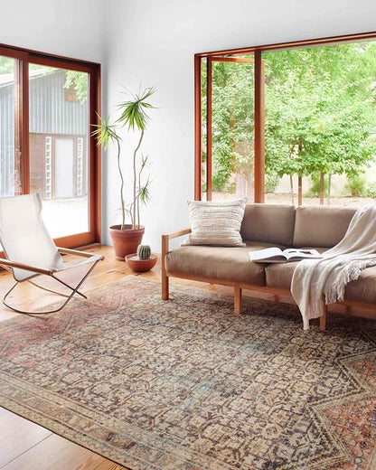 Loloi Loren Collection LQ-17 Charcoal/Multi 2'-3" x 3'-9" Accent Rug