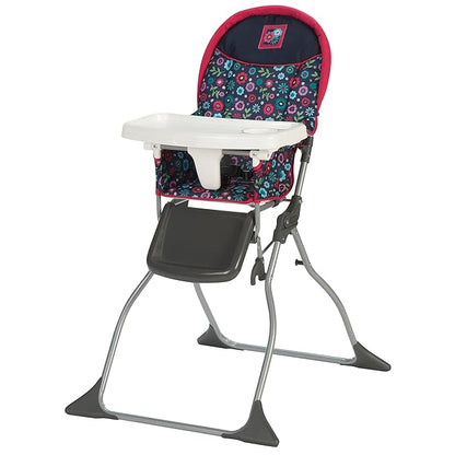 Cosco Kids Highchair for Baby, Simple Foldable High Chair, Convenient, Lightweight, and Compact Design, Flower Garden