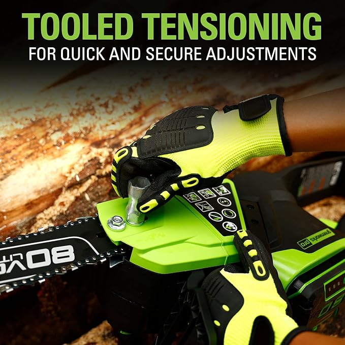 Greenworks 80V 16" Brushless Cordless Chainsaw (Great For Tree Felling, Limbing, Pruning, and Firewood / 75+ Compatible Tools), Tool Only