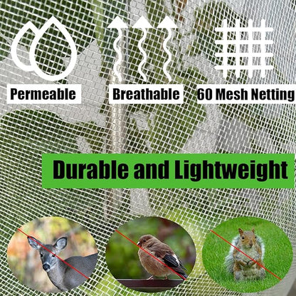 Gardtree Garden Mesh Netting, 6.5x20 FT Insect Netting for Raised Beds Mosquito Net Plant Garden Bed Covers Bird Net Protection Pest Barrier for Vegetable Fruits Crops Greenhouse