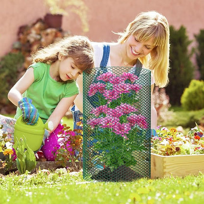 32.8ftx20In Plant Protectors from Animals,Plant Cages for Outdoor Plants,Wire Plant Protector Cage,Wire Plant Protector,Chicken Wire Cloche with Ground Stakes & Nylon Ties Protect Plants from Animals