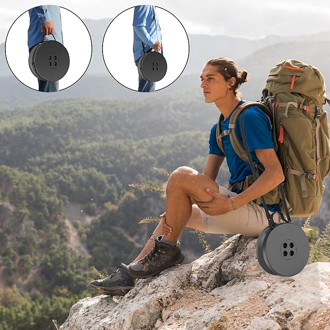 2026 Upgraded Taller 52cm Collapsible Stool with Cushion,Portable Seat,Telescoping Stools,Adujstable Camping Folding Chair for Adults,Maximum Loading 550Ib for Garden Travel Fishing BBQ