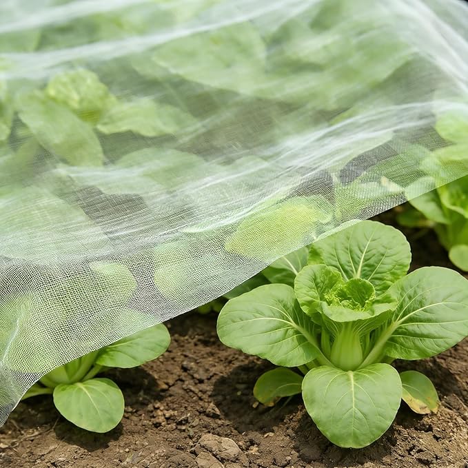 Garden Netting, 10'x33' Plant Netting Pest Barrier Bird Mosquito Net for Garden Protection, Garden Plant Cover Row Cover Raised Bed Screen Mesh for Vegetables Fruits Flowers Crops Plants Greenhouse
