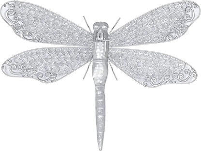 Deco 79 Metal Dragonfly Home Wall Decor Indoor Outdoor Wall Sculpture, Wall Art 25" x 1" x 16", Blue